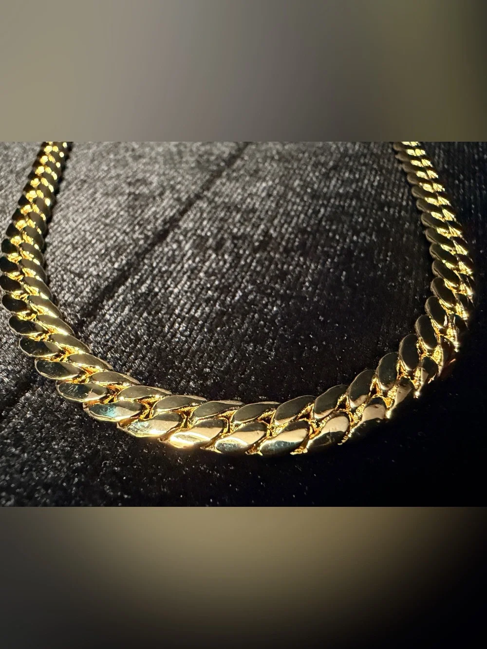 Miami Cuban 22in 6.5MM 14K Stamped gold filled necklace w/Box Lock RARE LENGTH